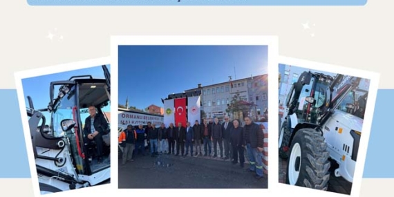 ORMANLI BELDESİ’NE YENİ İŞ MAKİNALARI TAHSİS EDİLDİ