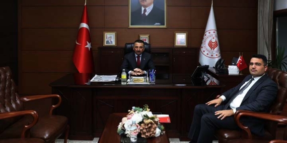 Vali Hacıbektaşoğlu’ndan  Alaplı Kaymakamı Köksal’a Ziyaret