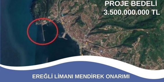 Ereğli Limanı’na 3,5 milyar TL’lik bütçe ayrıldı