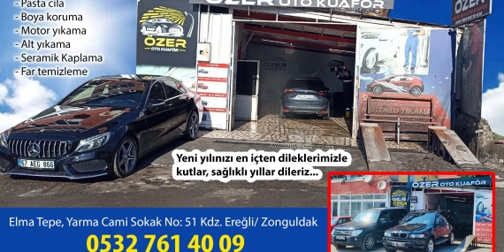 ÖZER OTO KUAFÖR YENİ YILINIZI KUTLAR