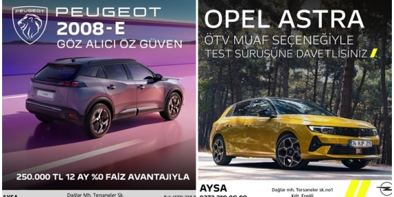 AYSA OTOMOTİV’DE FIRSATLAR BİTMİYOR