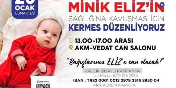 BAĞIŞLARINIZ ELİZ’E CAN OLACAK