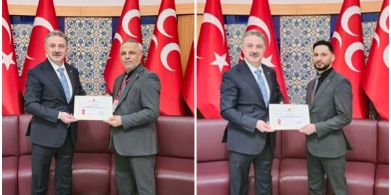 SÖNMEZ VE SÖKMEN GENEL MERKEZDE BAŞARI BELGELERİNİ ALDI.