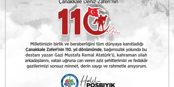 BAŞKAN POSBIYIK’TAN 18 MART ÇANAKKALE ZAFERİ MESAJI