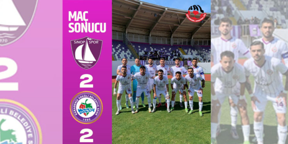 SİNOP’DAN 1 PUANLA DÖNÜYORUZ: 2-2