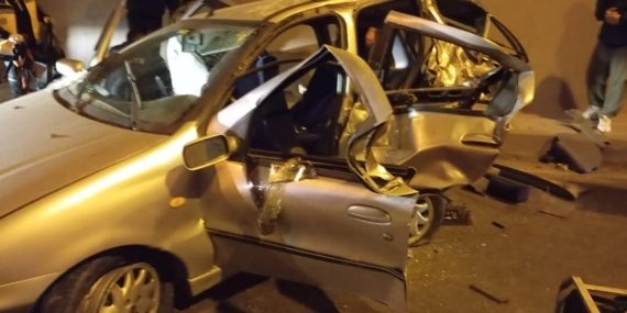 ALAPLI TÜNELLERİNDE KAZA: 2 YARALI