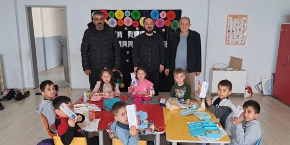 ÜLKÜ OCAKLARINDAN KÖY OKULUNA JEST 
