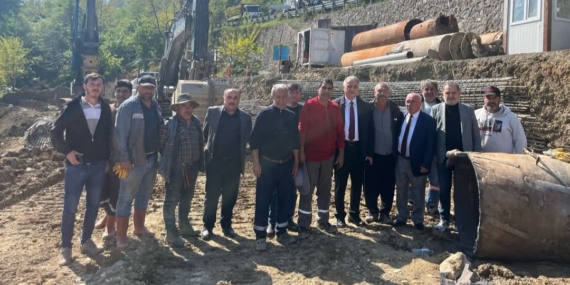 VEKİL BOZKURT, ELMACI KÖYÜ BAĞLANTI YOLUNDA İNCELEMELERDE BULUNDU