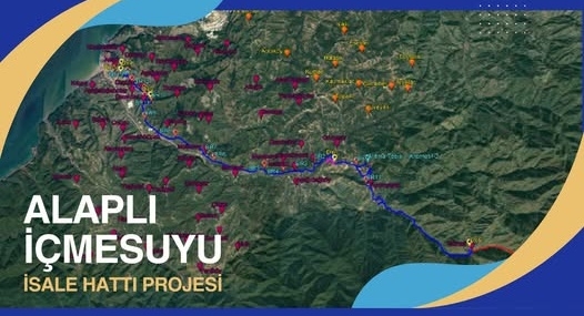 ALAPLI İÇME SUYU İSALE HATTI PROJESİNİN İHALE SÜRECİ TAMAMLANDI