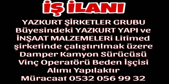 PERSONEL ARANIYOR