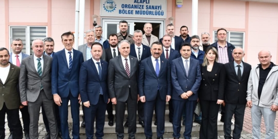 VALİ HACIBEKTAŞOĞLU, ALAPLI’DA YATIRIMCILARLA BİR ARAYA GELDİ