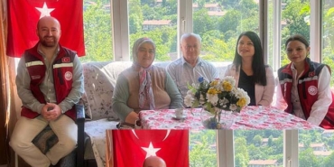 ZONGULDAK'TA BAYRAMDA ŞEHİT AİLELERİ VE GAZİLER UNUTULMADI