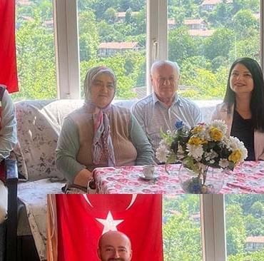 ZONGULDAK'TA BAYRAMDA ŞEHİT AİLELERİ VE GAZİLER UNUTULMADI