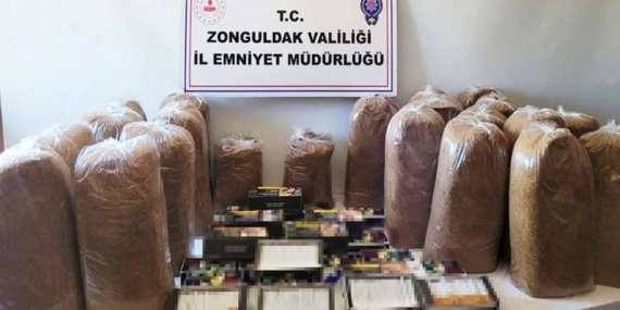 KDZ.EREĞLİ’DE KAÇAK TÜTÜN OPERASYONU