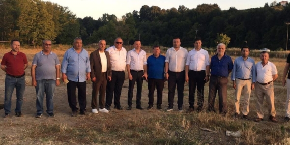 ALAPLI’DAKİ FUTBOL SAHALARINDA İNCELEMELERDE BULUNDULAR