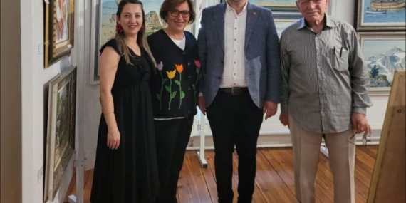 YILMAZ BOLU SANAT MERKEZİNDE 50. KARMA SERGİSİNİ AÇTI. 