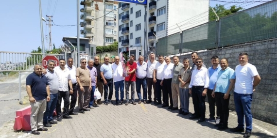MUHTARLAR İLÇE JANDARMA KOMUTANLIĞINI ZİYARET ETTİ