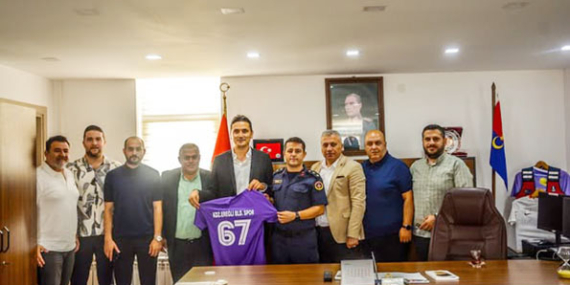 Kdz. Ereğlibelediyespor Kulübü’nden Jandarma Komutanına Ziyaret