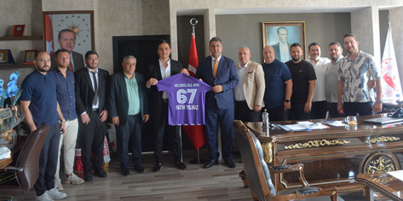 KDZ.EREĞLİ BELEDİYESPOR KULÜBÜ BAŞKANI YILMAZ’DAN KAYMAKAM YILMAZ’A ZİYARET