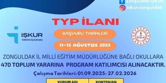 OKULLARDA GÖREVLENDİRİLECEK 470 PERSONEL ALINACAK