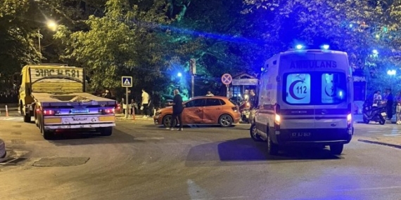 MOTOSİKLET SÜRÜCÜSÜ YARALANDI