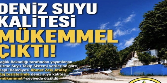 DENİZ SUYU KALİTESİ “MÜKEMMEL” SEVİYEDE ÖLÇÜLDÜ.